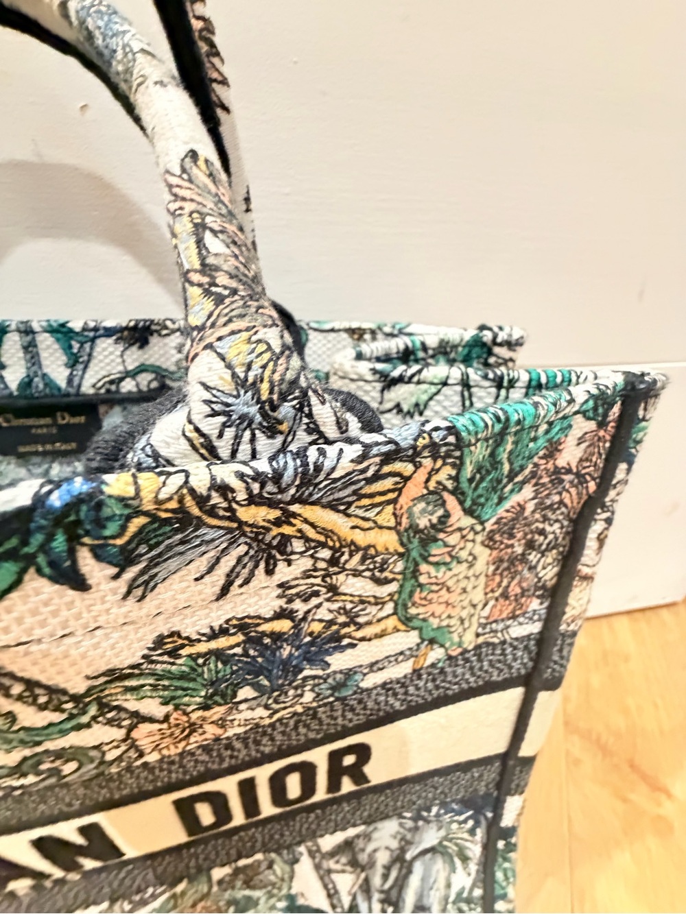 Christian Dior Canvas Toile de Jouy Tote NWOT - Picture 4 of 16